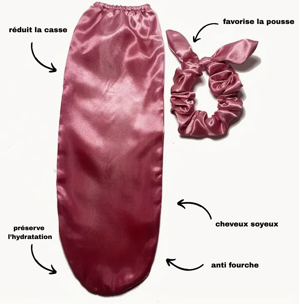 Attache protectrice en satin